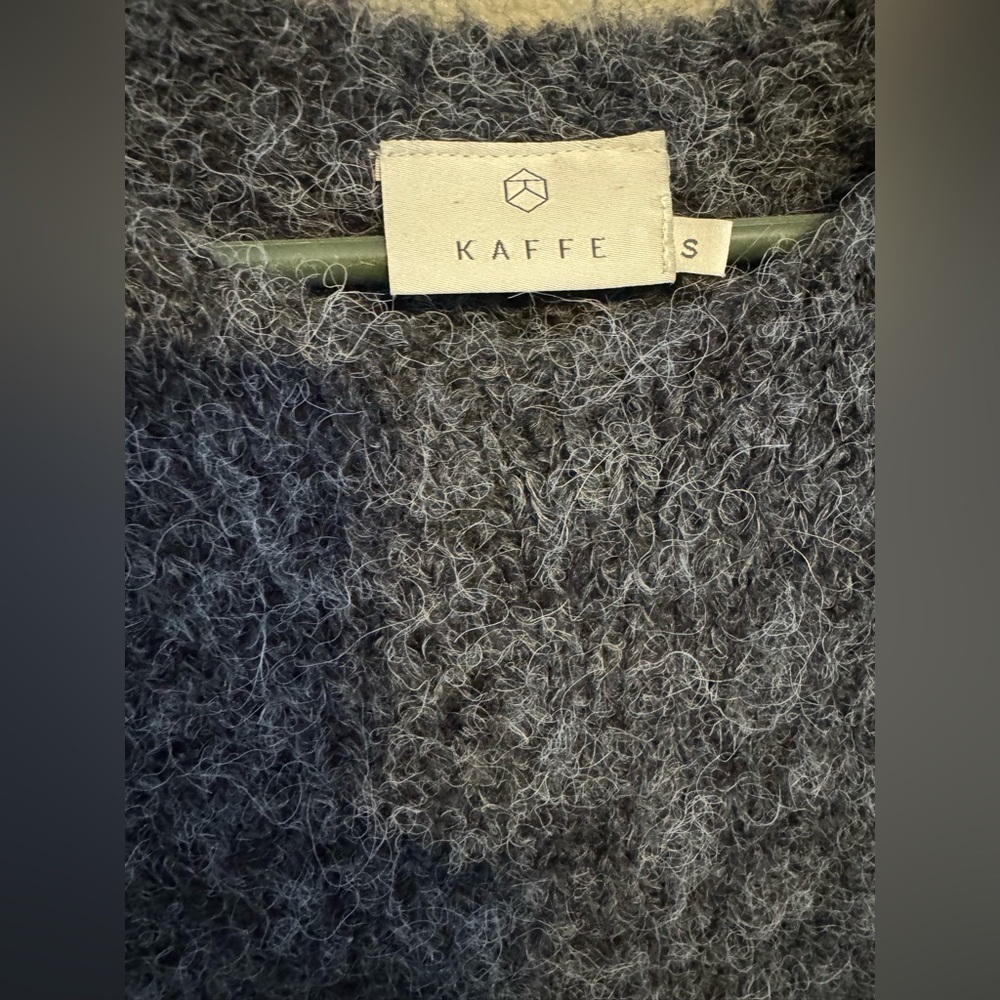 Kaffe Charcoal Fuzzy Knit Sweater - Picture 3 of 3